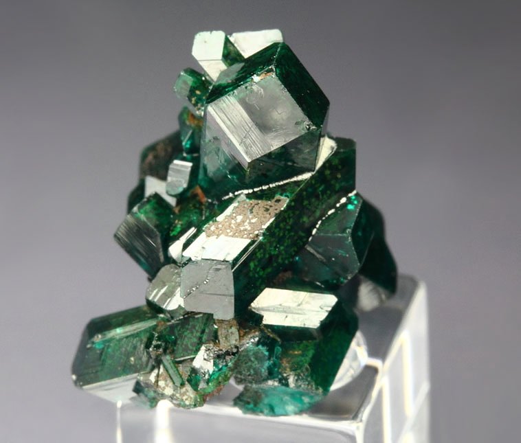 gemmy DIOPTASE bi-terminated