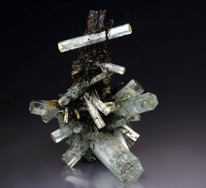 gem BERYL var. AQUAMARINE, TOURMALINE var. SCHORL