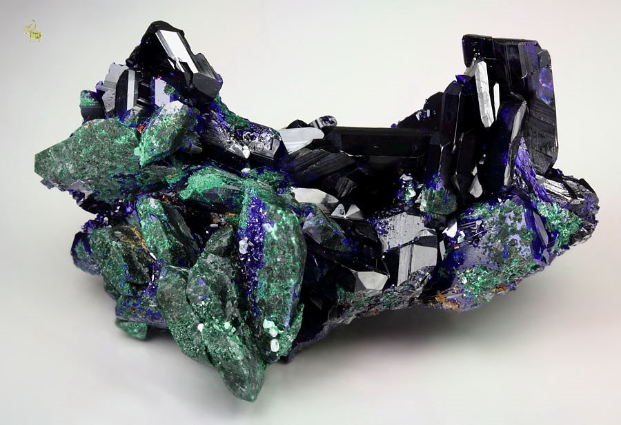 AZURITE, MALACHITE PSEUDOMORPH