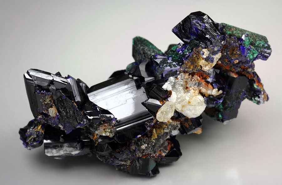 AZURITE, MALACHITE PSEUDOMORPH