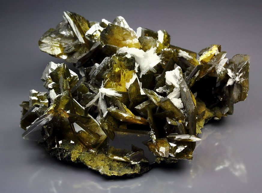 WULFENITE, BARYTE, MIMETITE