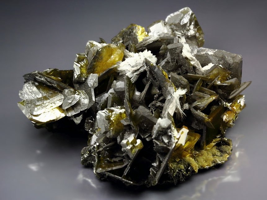 WULFENITE, BARYTE, MIMETITE