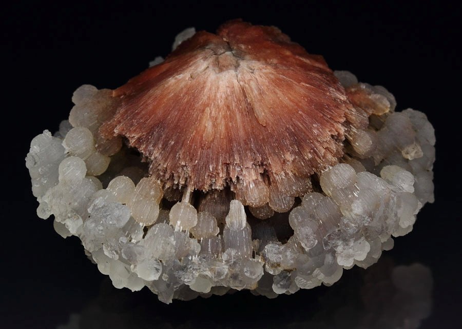 orange SCOLECITE, CHALCEDONY