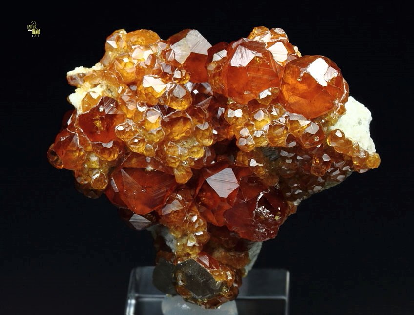 gem GARNET var. SPESSARTINE, QUARTZ var. SMOKY