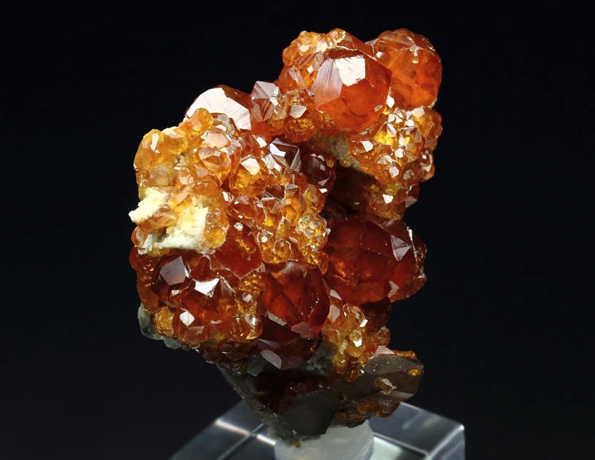 gem GARNET var. SPESSARTINE, QUARTZ var. SMOKY