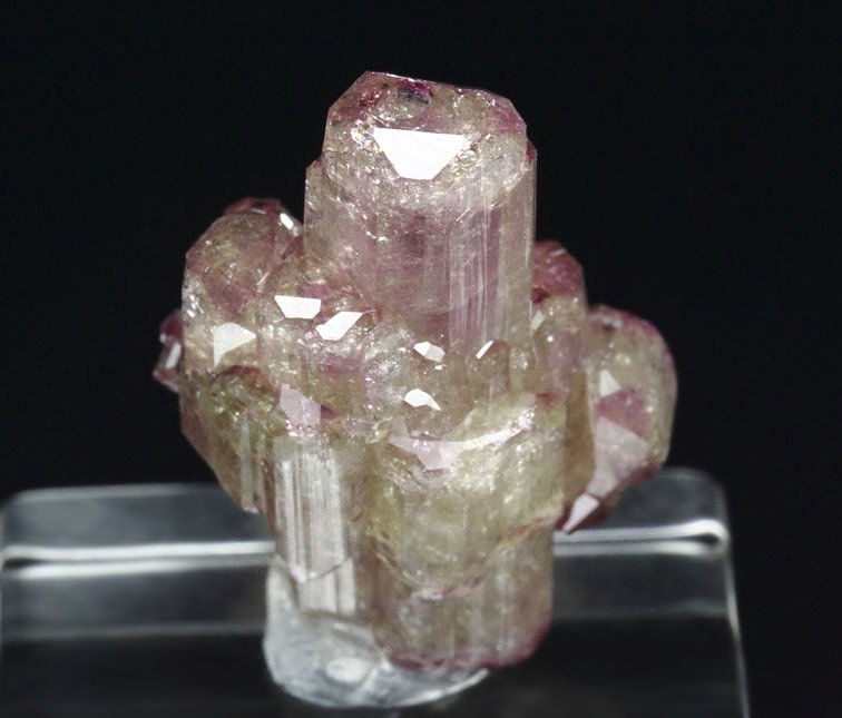 gem VESUVIANITE with RASPBERRY CAPS 