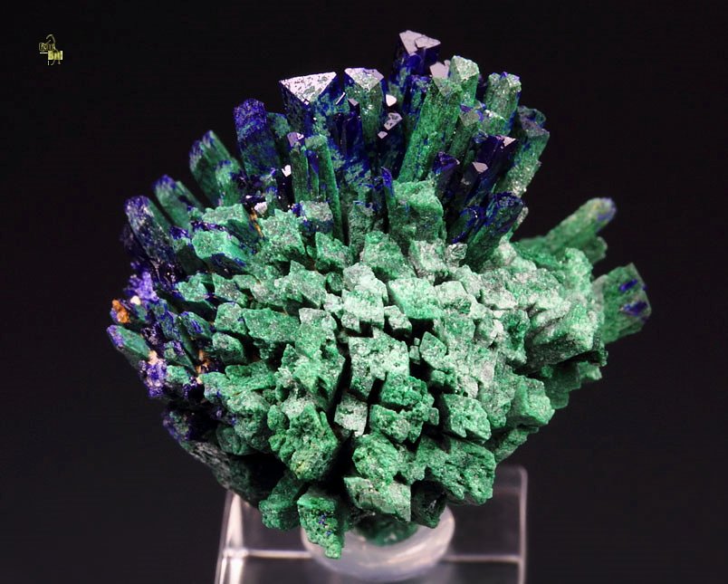 AZURITE, MALACHITE PSEUDOMORPH