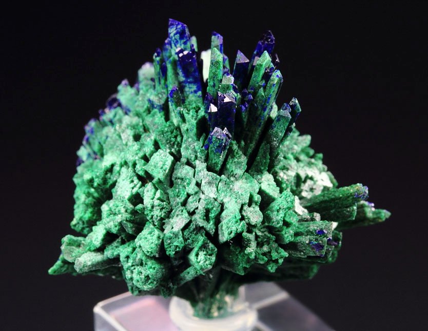 AZURITE, MALACHITE PSEUDOMORPH