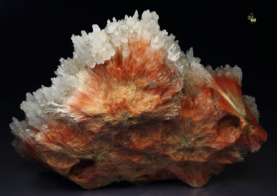 orange SCOLECITE, CHALCEDONY