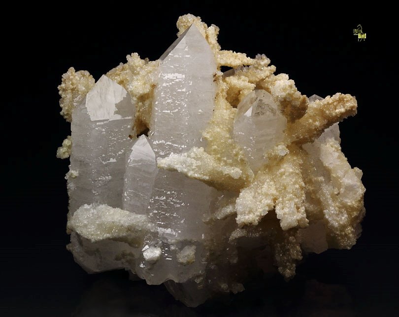 new find - QUARTZ two generations, CALCITE