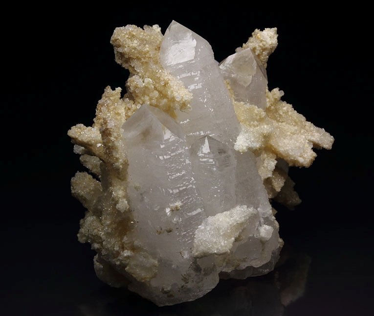 new find - QUARTZ two generations, CALCITE