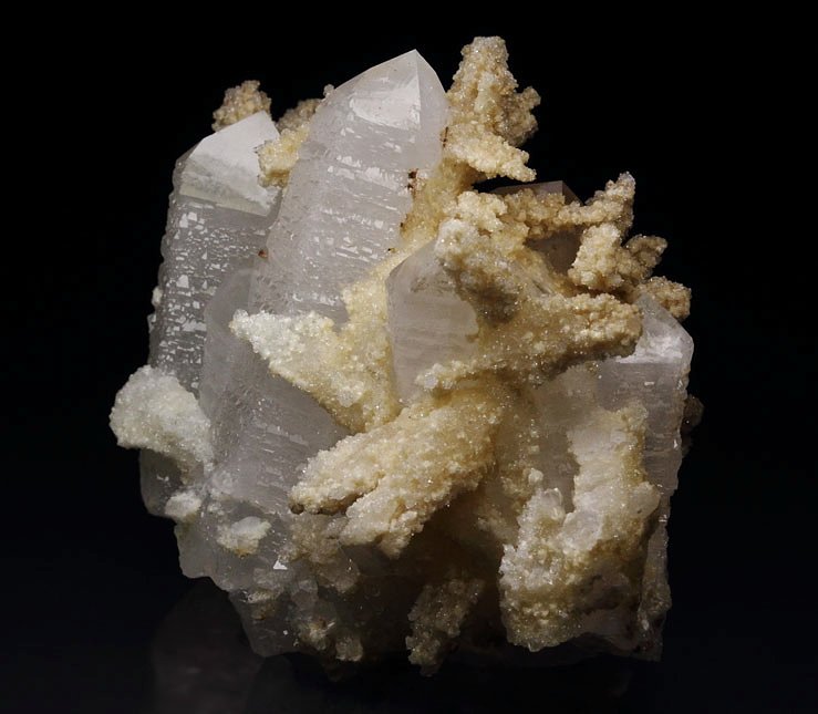 new find - QUARTZ two generations, CALCITE