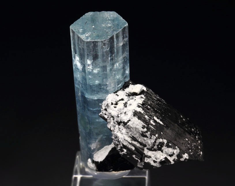 gem BERYL var. AQUAMARINE, TOURMALINE var. SCHORL