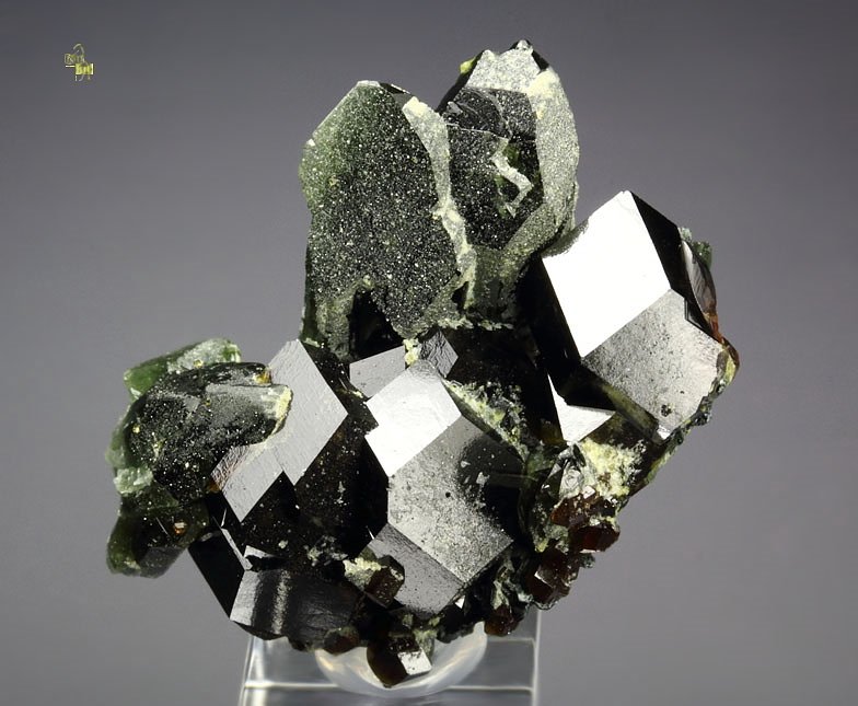 GARNET var. ANDRADITE, DIOPSIDE