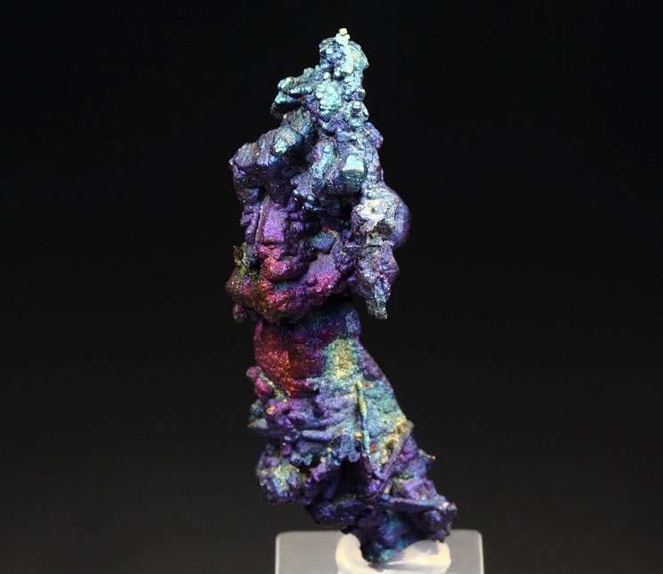 CHALCOCITE, DJURLEITE, iridescent CHALCOPYRITE 