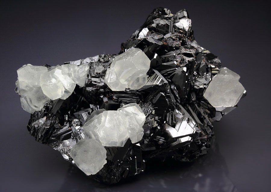 SPHALERITE, CALCITE