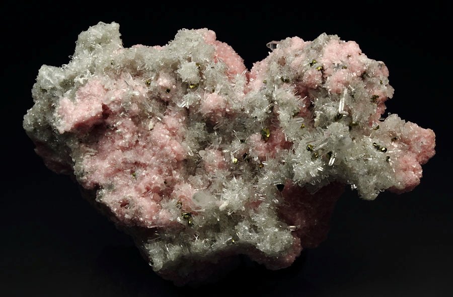 RHODOCHROSITE, CHALCOPYRITE, QUARTZ