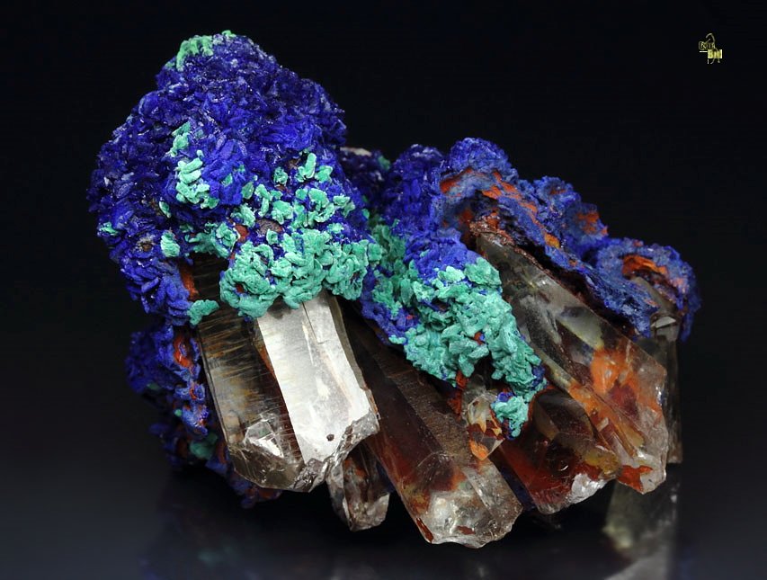 AZURITE, MALACHITE, QUARTZ