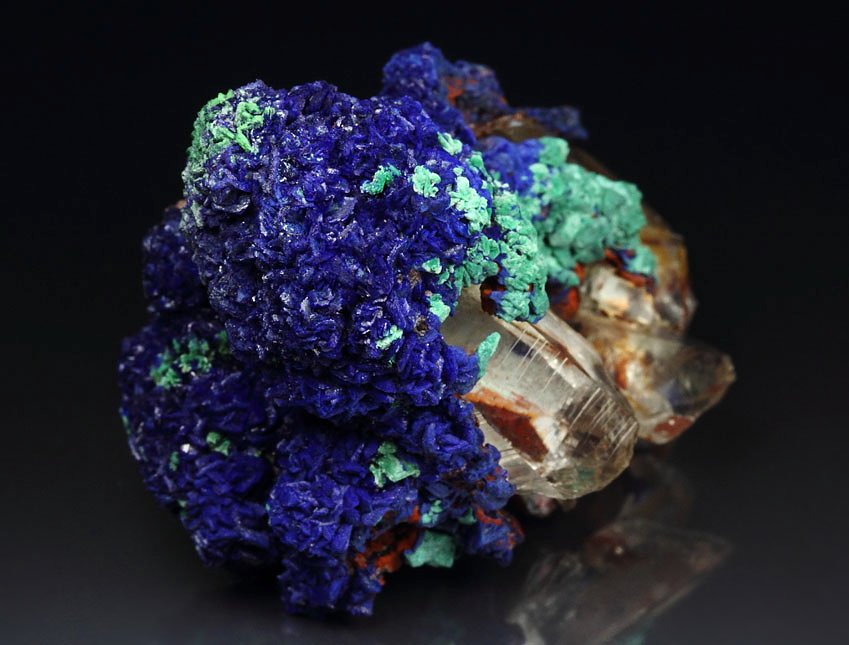 AZURITE, MALACHITE, QUARTZ