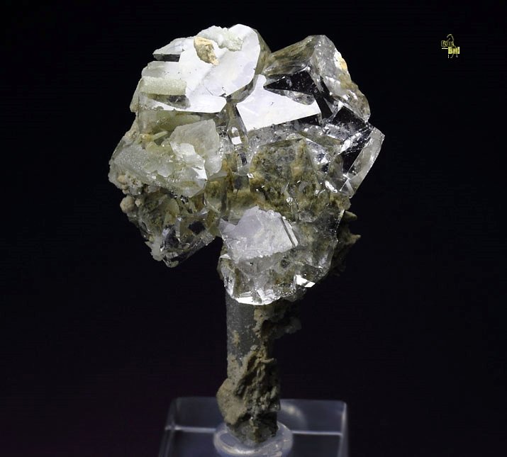 water-clear FLUORITE, QUARTZ, CALCITE