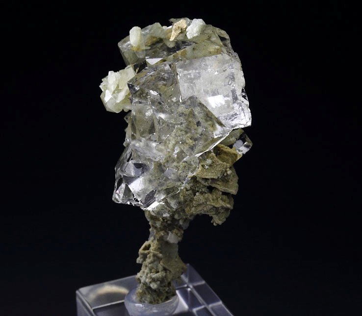 water-clear FLUORITE, QUARTZ, CALCITE