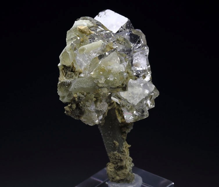 water-clear FLUORITE, QUARTZ, CALCITE