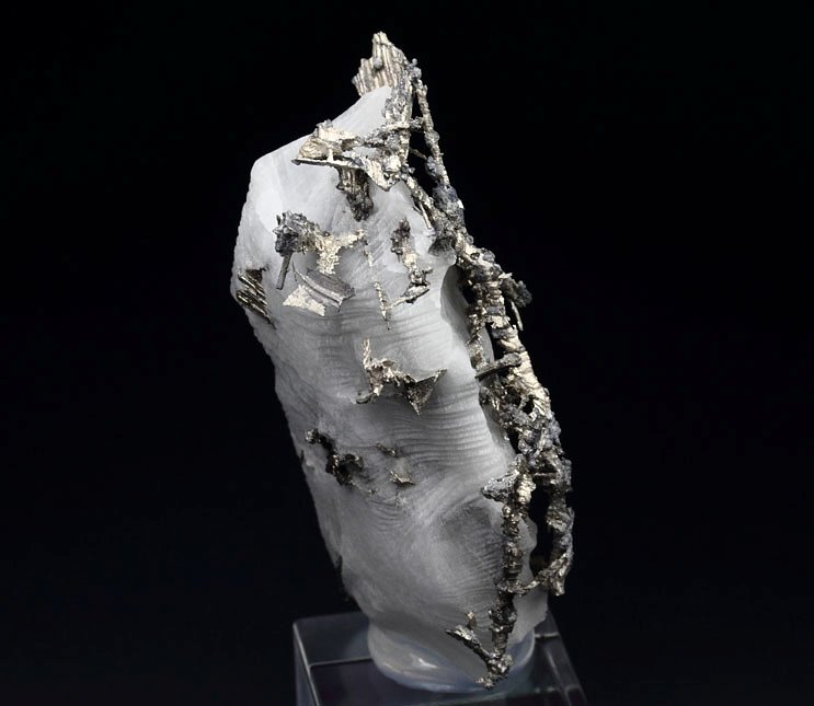 SILVER, DYSCRASITE, CALCITE