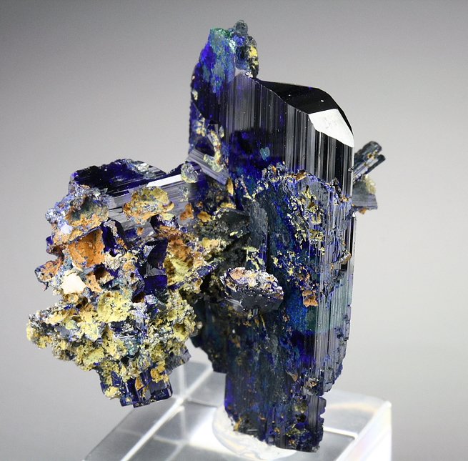 AZURITE, MALACHITE PSEUDOMORPH 