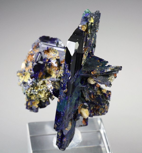 AZURITE, MALACHITE PSEUDOMORPH 