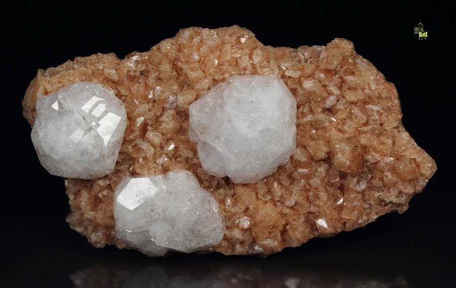 ANALCIME, GMELINITE pseudomorph after CHABAZITE