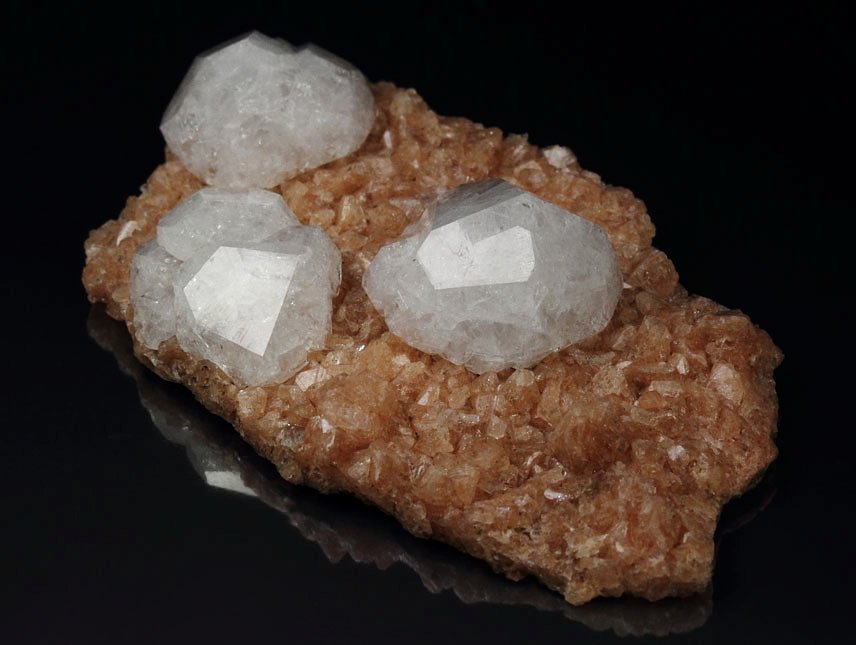 ANALCIME, GMELINITE pseudomorph after CHABAZITE