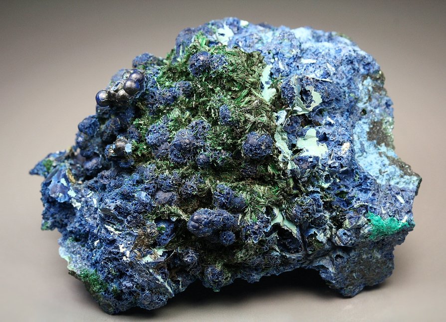 SHATTUCKITE, MALACHITE 