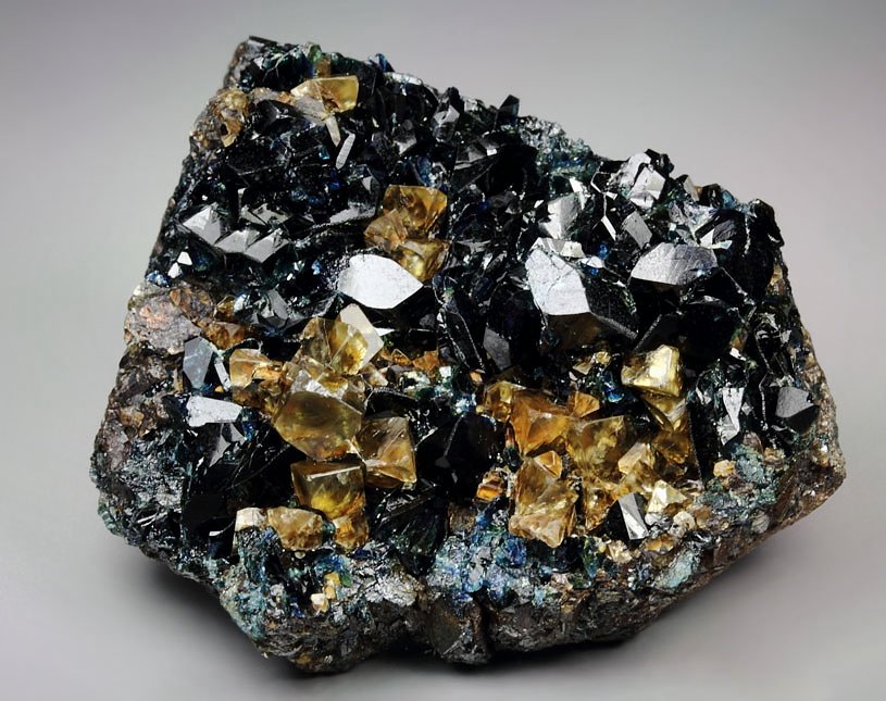 LAZULITE, gem SIDERITE