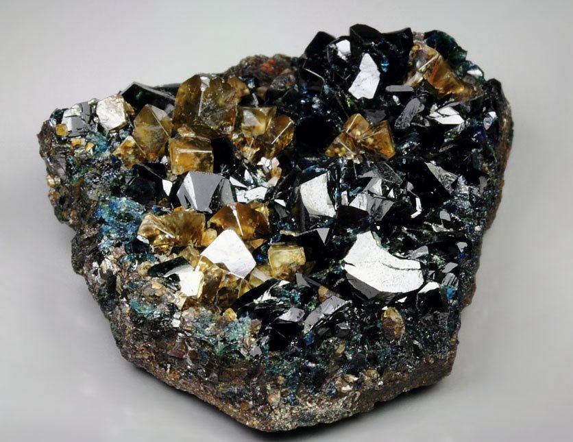 LAZULITE, gem SIDERITE