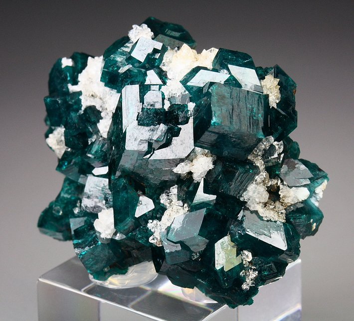 DIOPTASE, QUARTZ