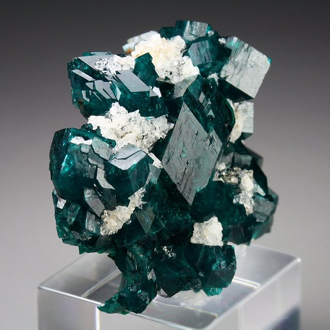 DIOPTASE, QUARTZ