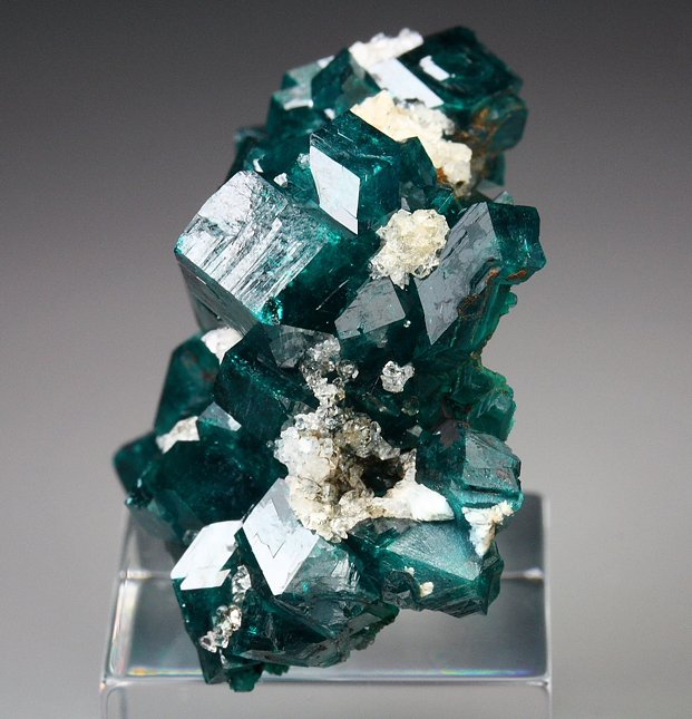 DIOPTASE, QUARTZ