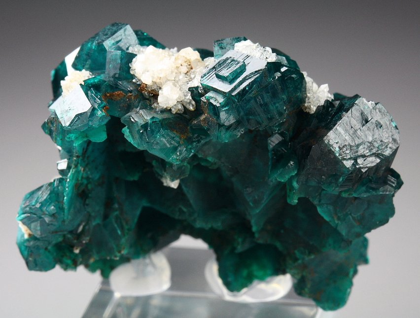 DIOPTASE, QUARTZ