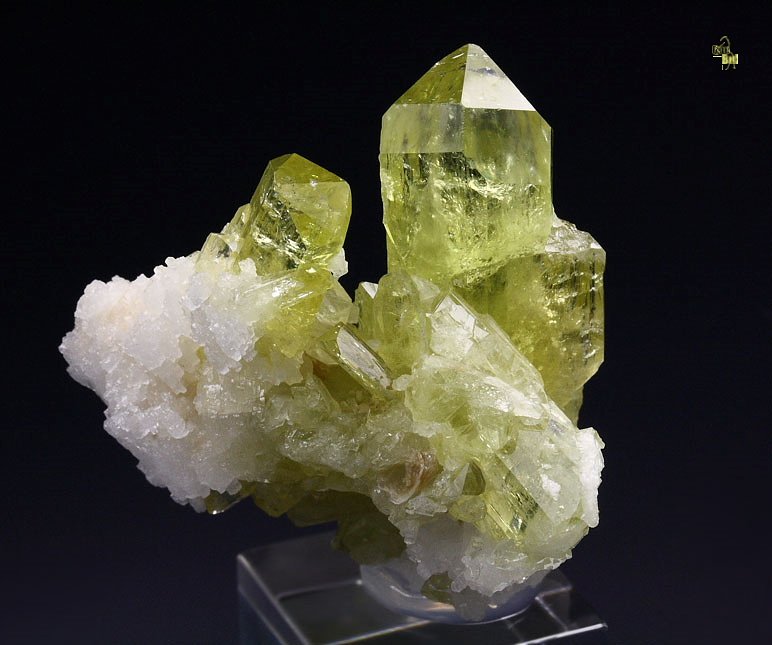 gem BRAZILIANITE, ALBITE