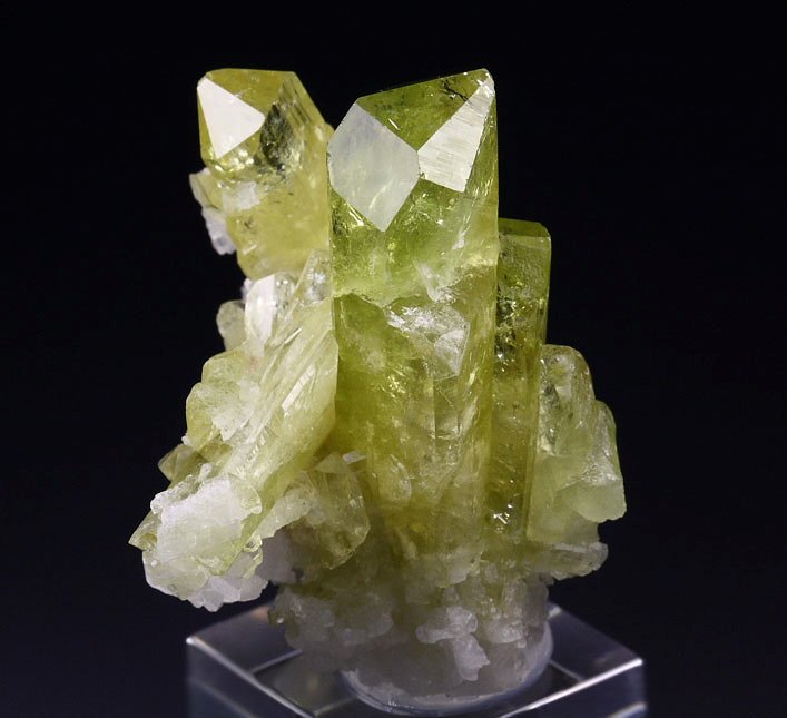 gem BRAZILIANITE, ALBITE