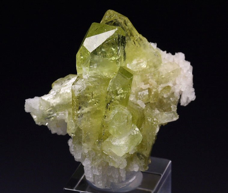 gem BRAZILIANITE, ALBITE