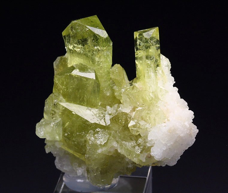 gem BRAZILIANITE, ALBITE