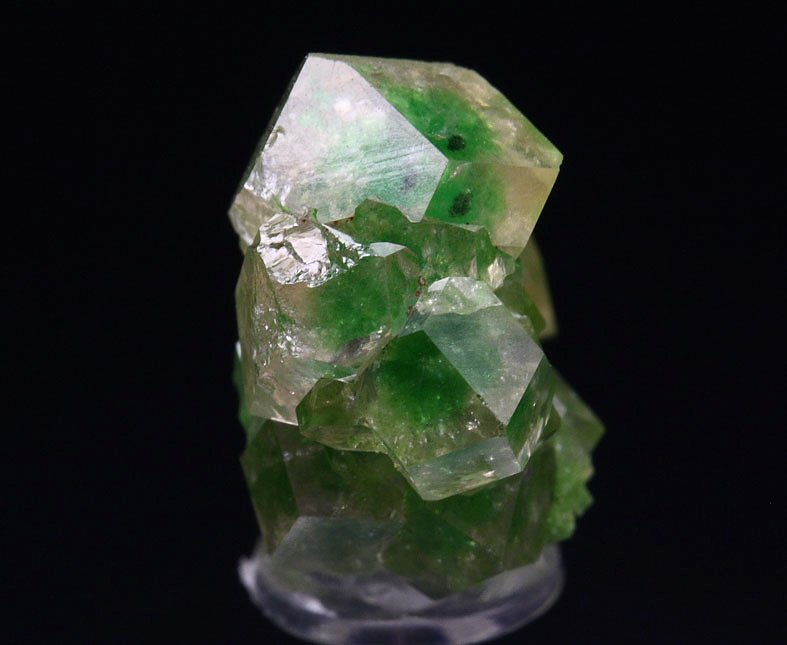 GARNET var. GROSSULAR with GREEN PHANTOMS, DIOPSIDE