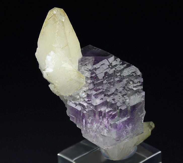 FLUORITE with PHANTOMS, CALCITE