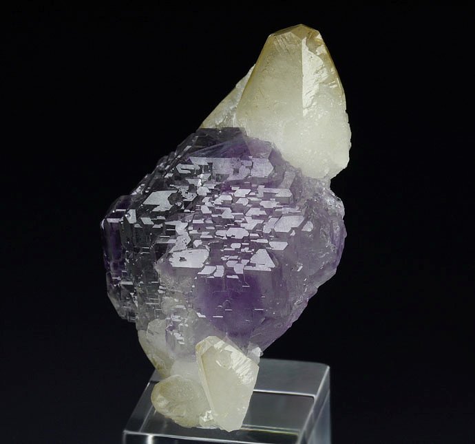 FLUORITE with PHANTOMS, CALCITE