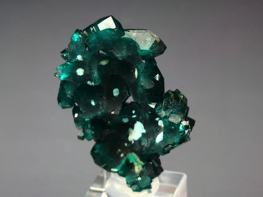 gemmy DIOPTASE bi-terminated 