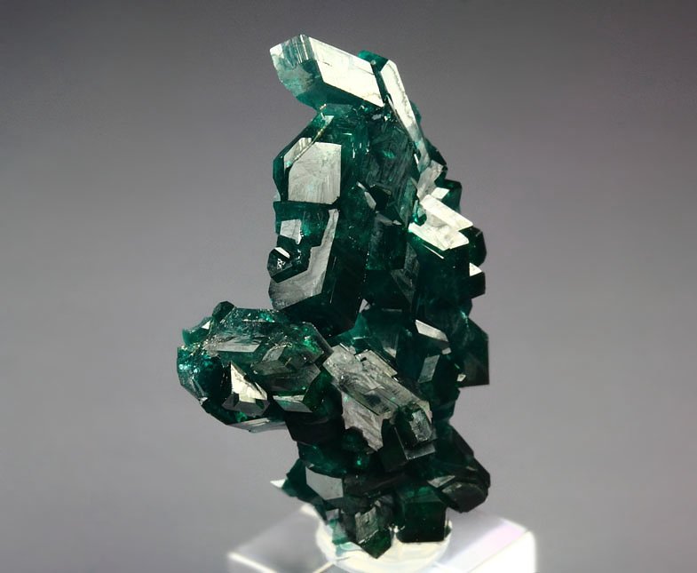 gemmy DIOPTASE bi-terminated 