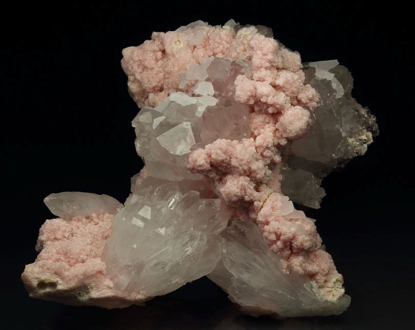 RHODOCHROSITE, QUARTZ, CALCITE