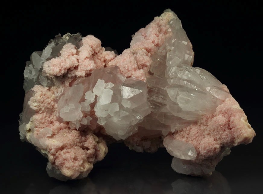 RHODOCHROSITE, QUARTZ, CALCITE