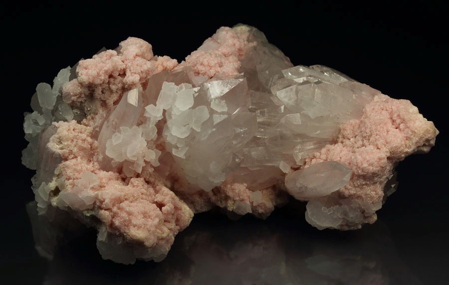 RHODOCHROSITE, QUARTZ, CALCITE